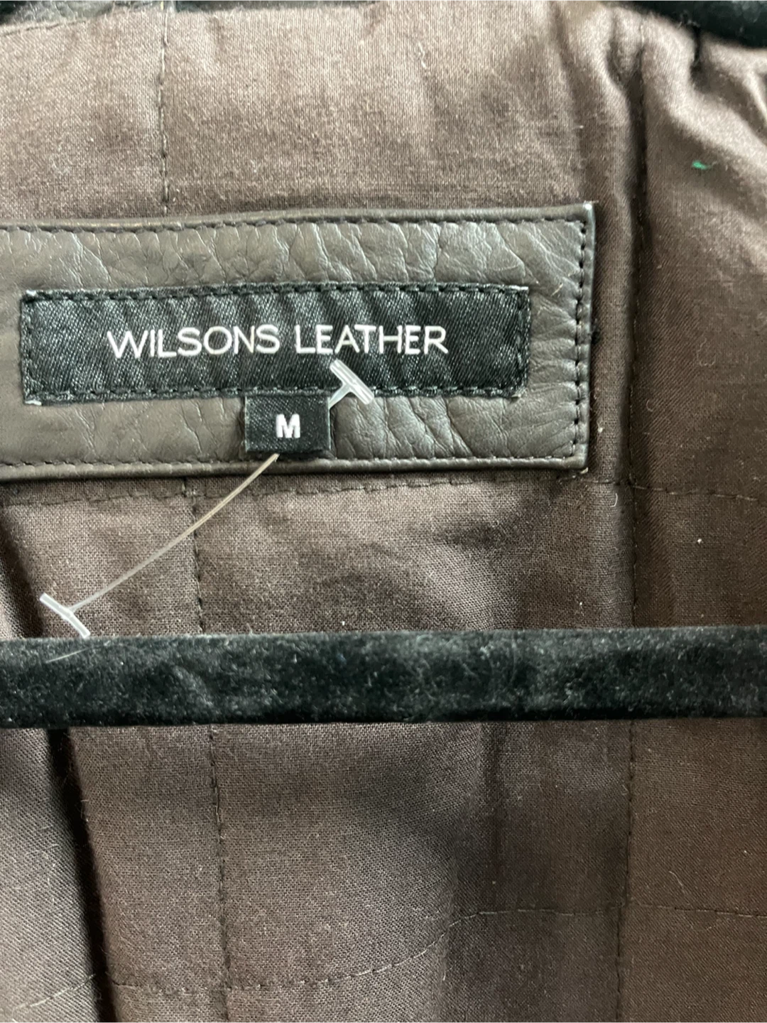 Wilsons Leather Brown Quilted Lined Jacket