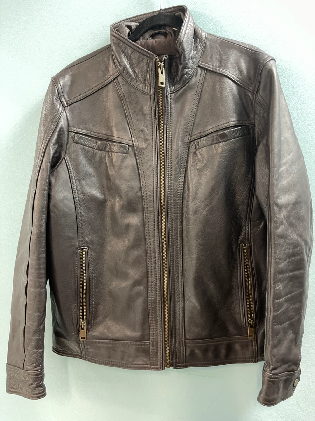 Wilsons Leather Brown Quilted Lined Jacket - photo 4