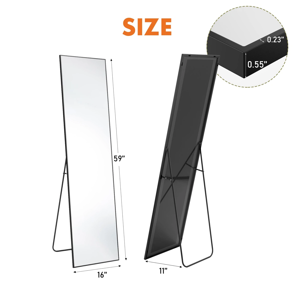 DUMOS Full Body Floor Mirror - photo 2