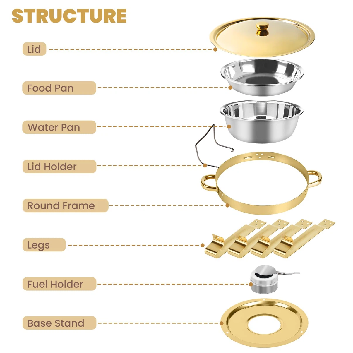 Chafing Dish for Buffet Set Food Warmers - photo 2