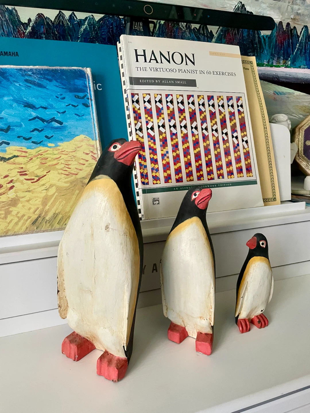Hand-Carved Folk Art Penguin Family (Set of 3) - photo 2