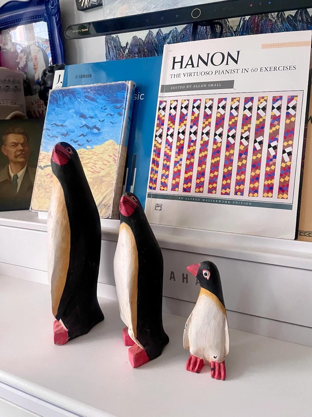 Hand-Carved Folk Art Penguin Family (Set of 3) - photo 3