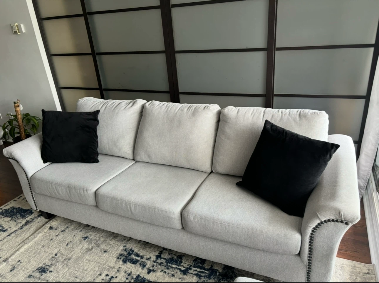 Sofa and  Storage Ottoman