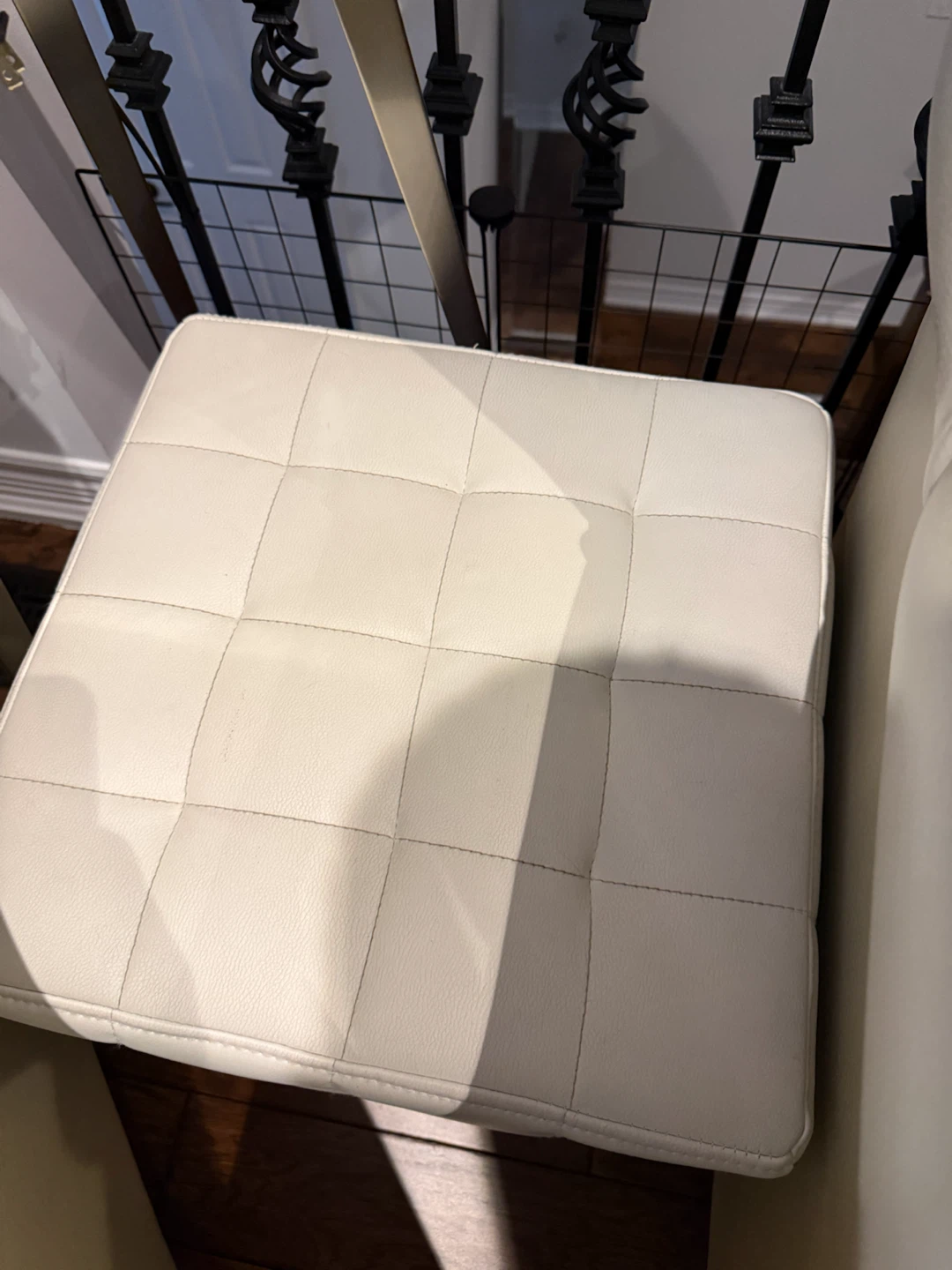 White Footstool