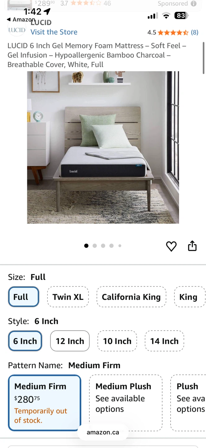 Lucid Mattress - Urgent Moving Out Sale - photo 3