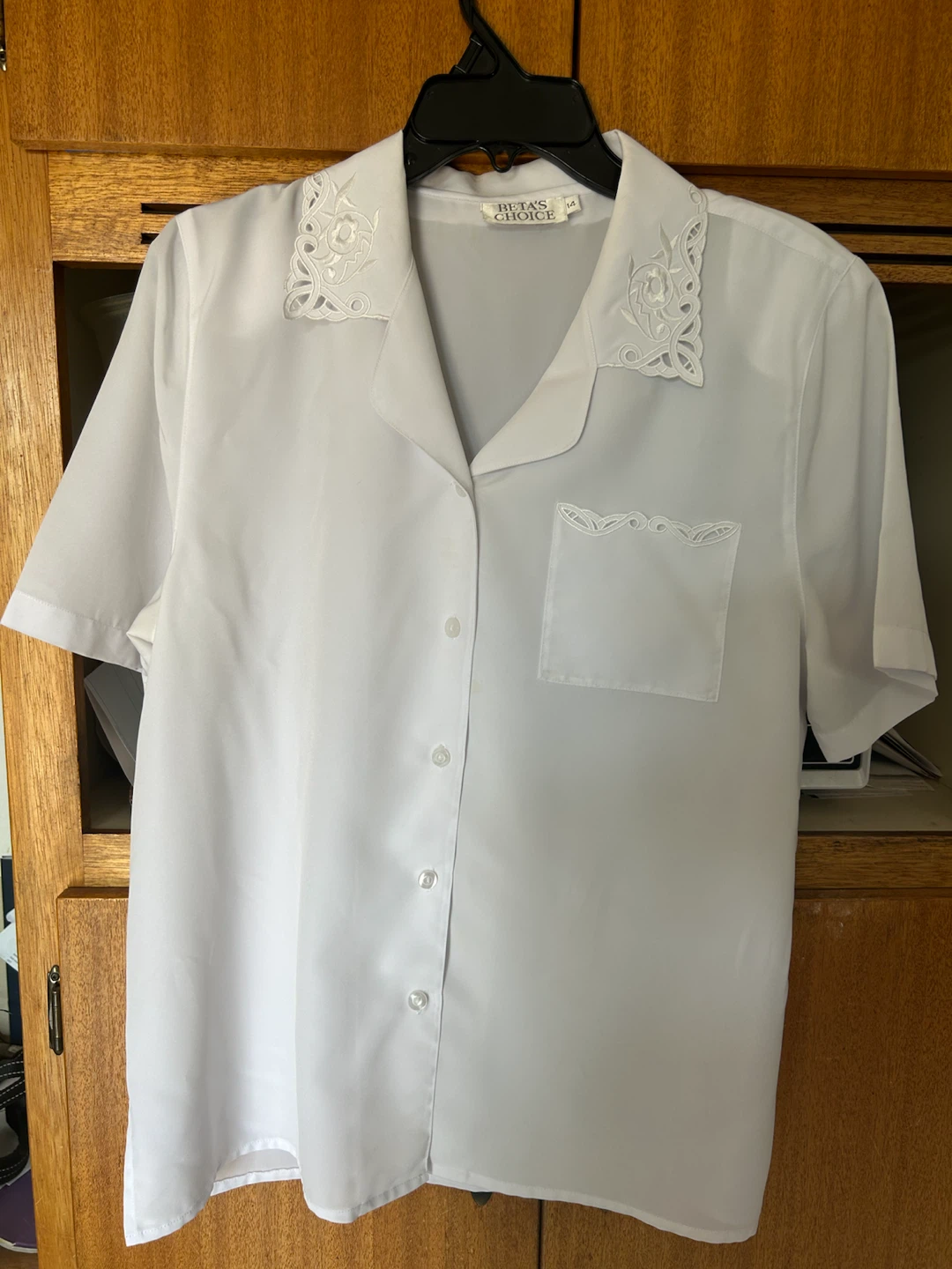 Beta's Choice White Button-Up Shirt
