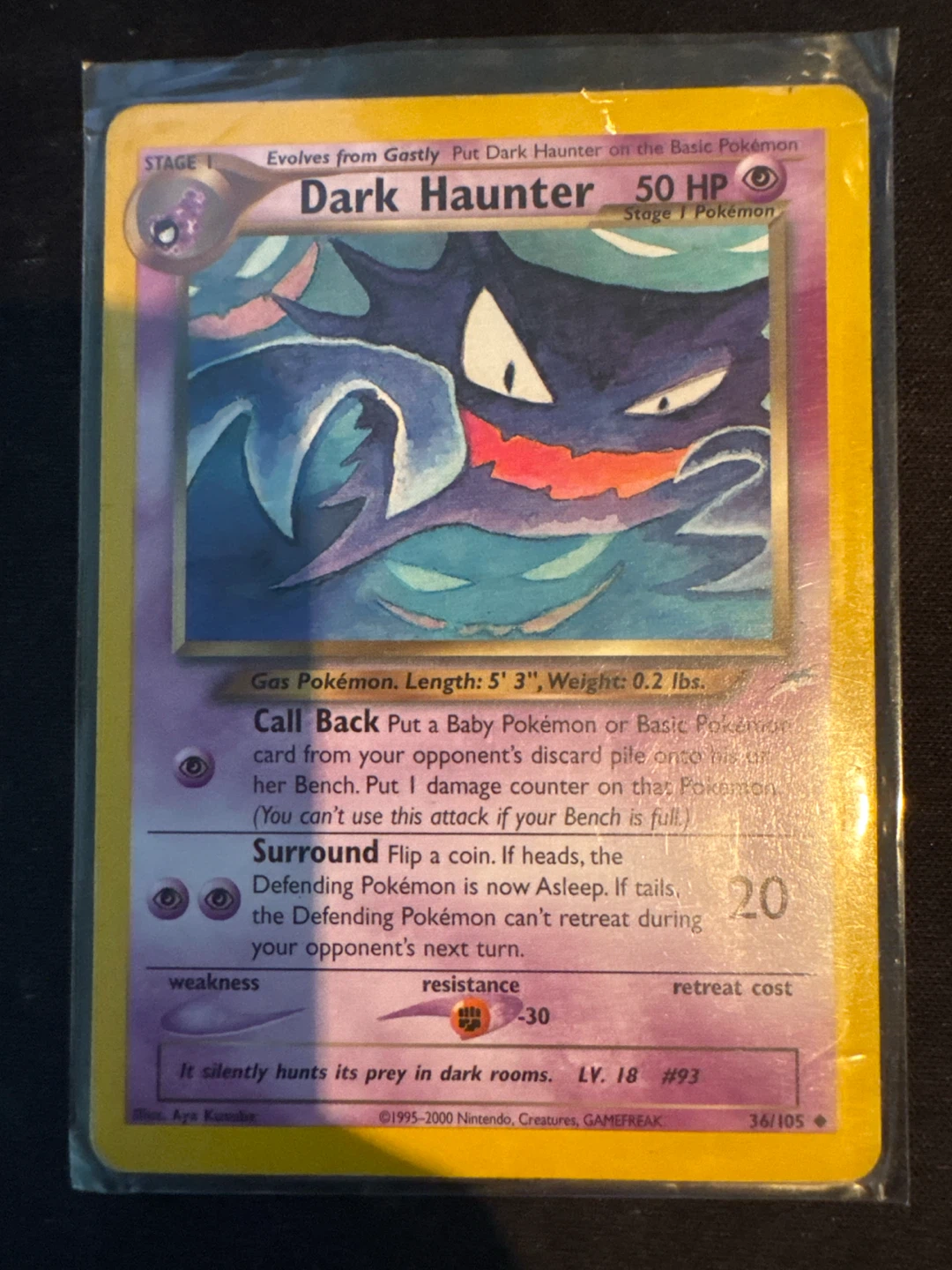 Pokemon Dark Haunter Neo Destiny 36/105