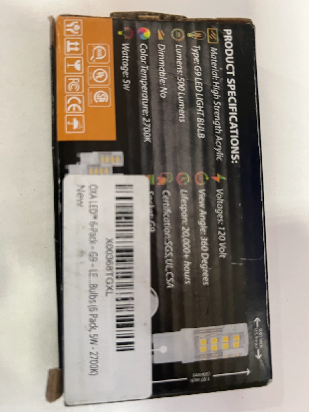 OXA LED G9 6-Pack LED Light Bulbs - photo 4