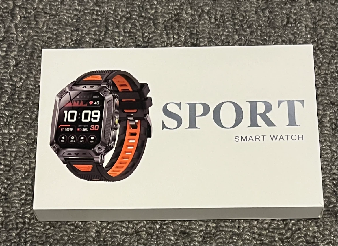 Sport Smart Watch - Black and Orange