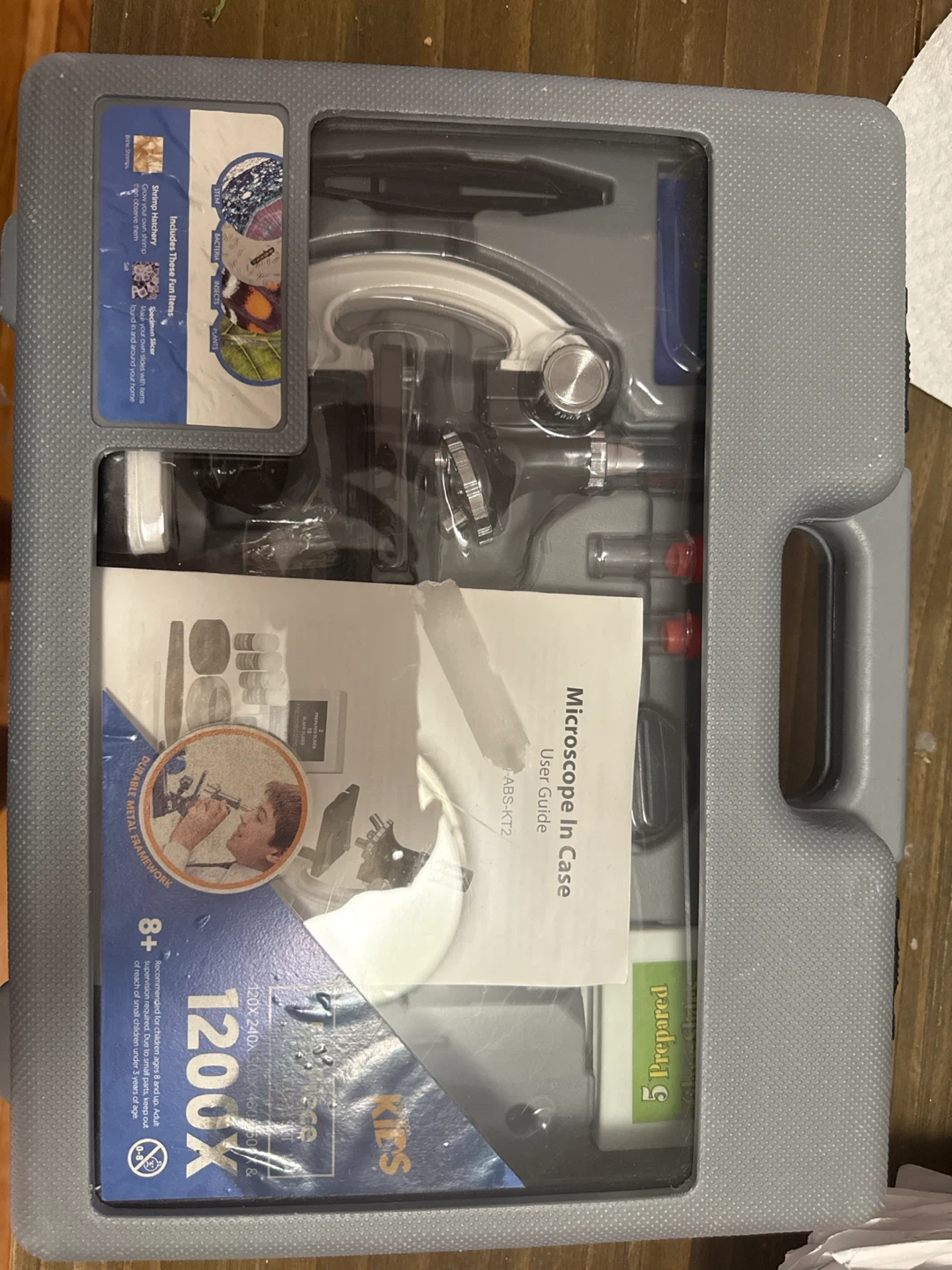 Microscope Kit 1200X Magnification with Case