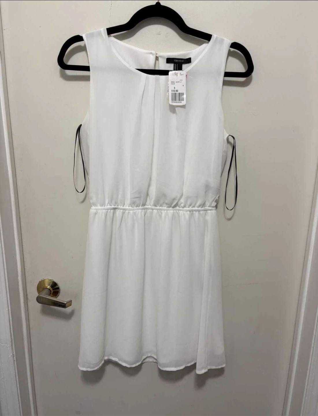 Forever 21 White Short Sleeve Dress