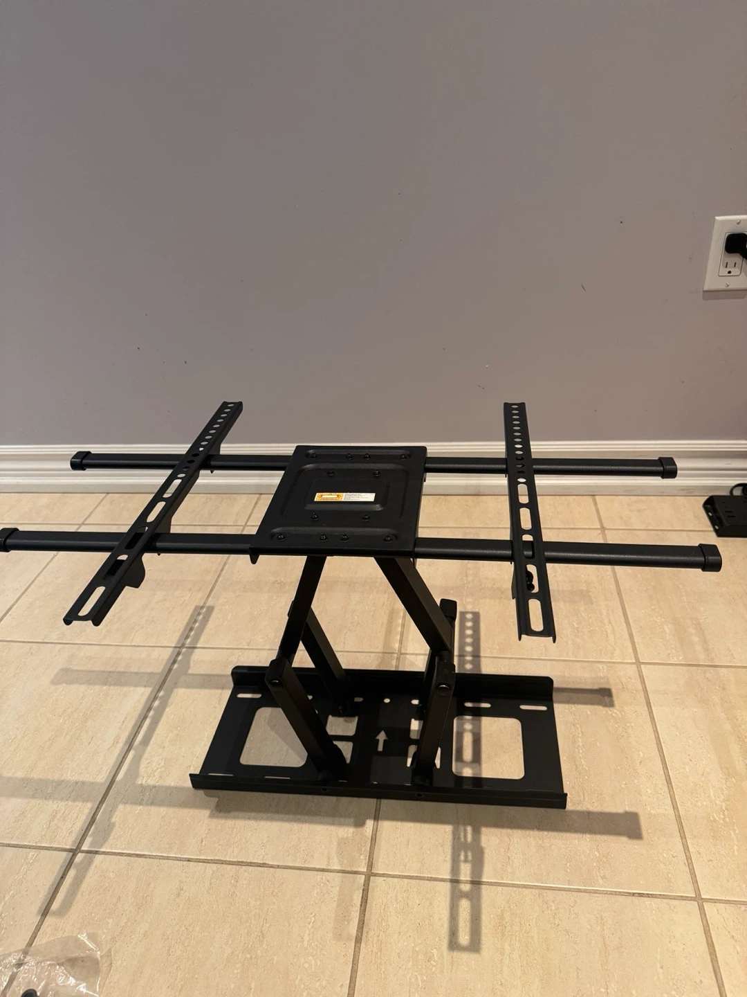 Black TV Wall Mount Stand