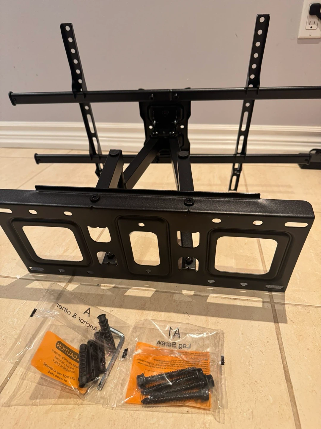 Black TV Wall Mount Bracket - photo 4