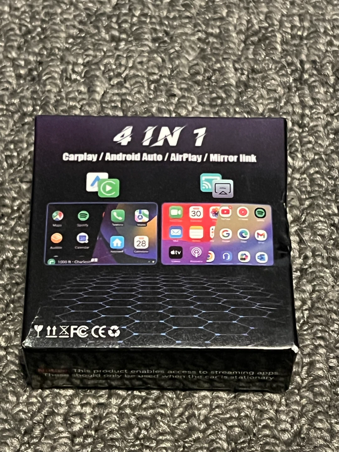 4 IN 1 Carplay/Android Auto/AirPlay/Mirror Link Device