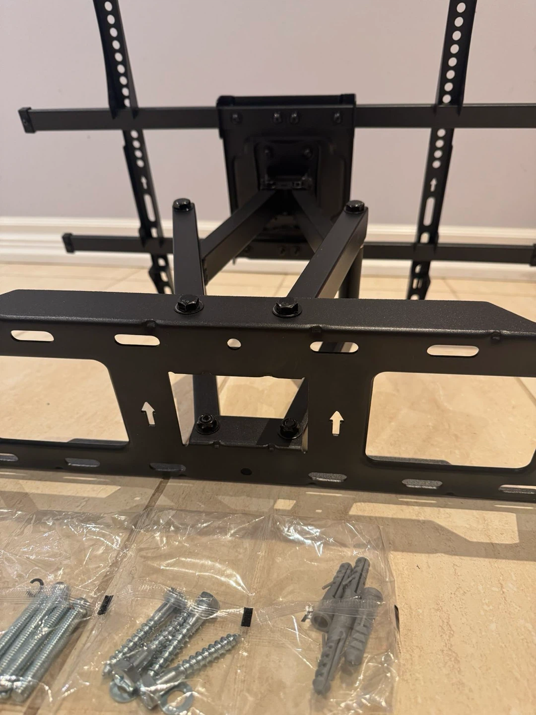 Black TV Wall Mount Stand - photo 4