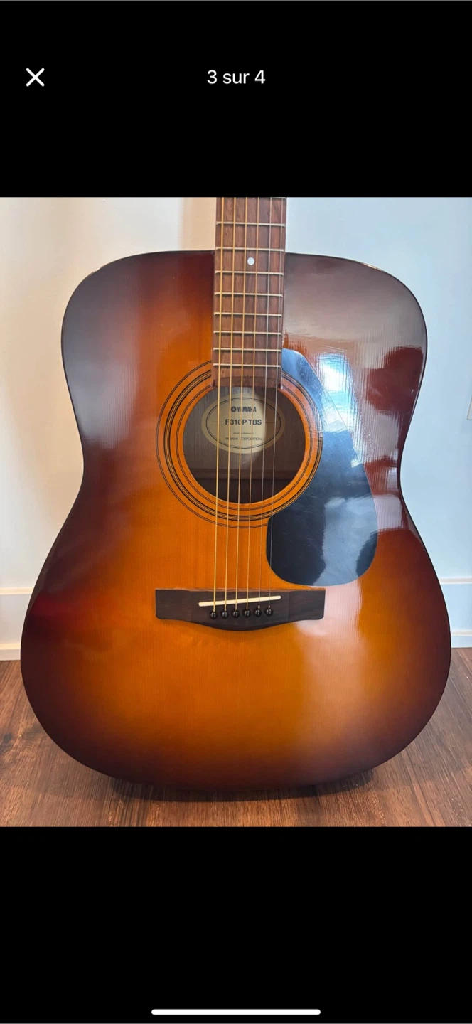 Yamaha F310P TBS Acoustic Guitar with Gig Bag - photo 2