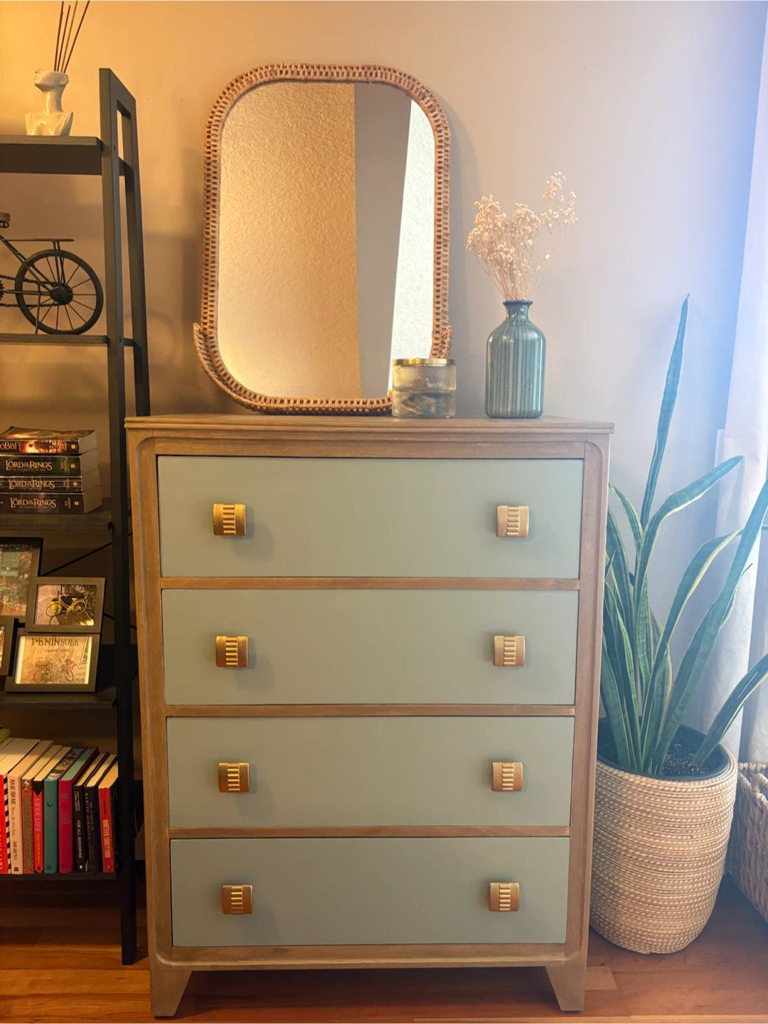 Solid wood dresser