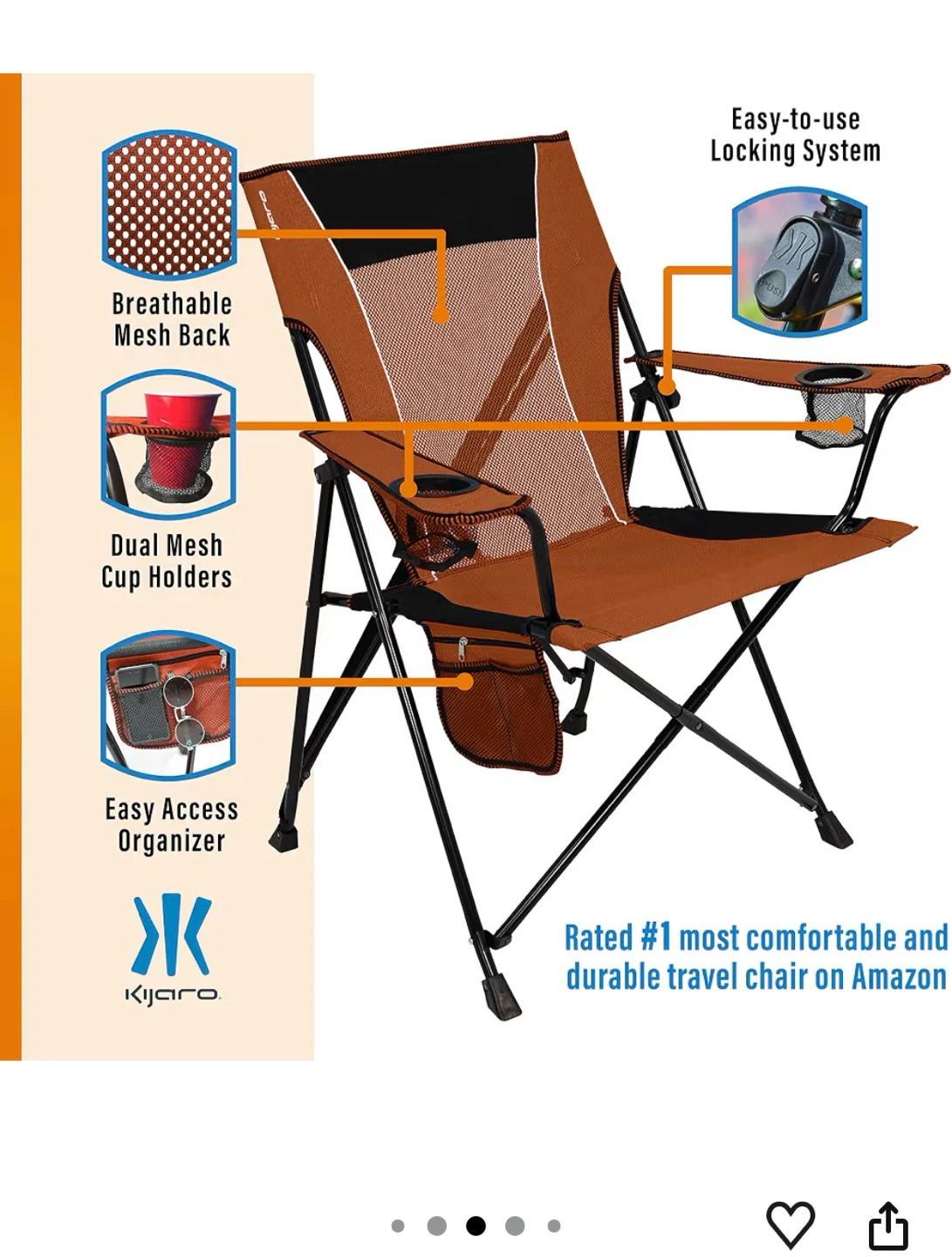 Kijaro Dual Lock Camp Chair - photo 4