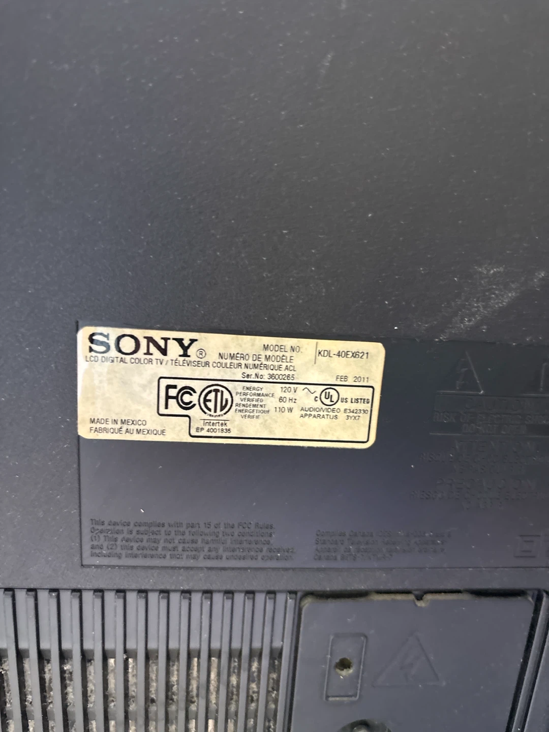 Sony KDL-40EX621 40-inch LCD Digital Colour TV - photo 3
