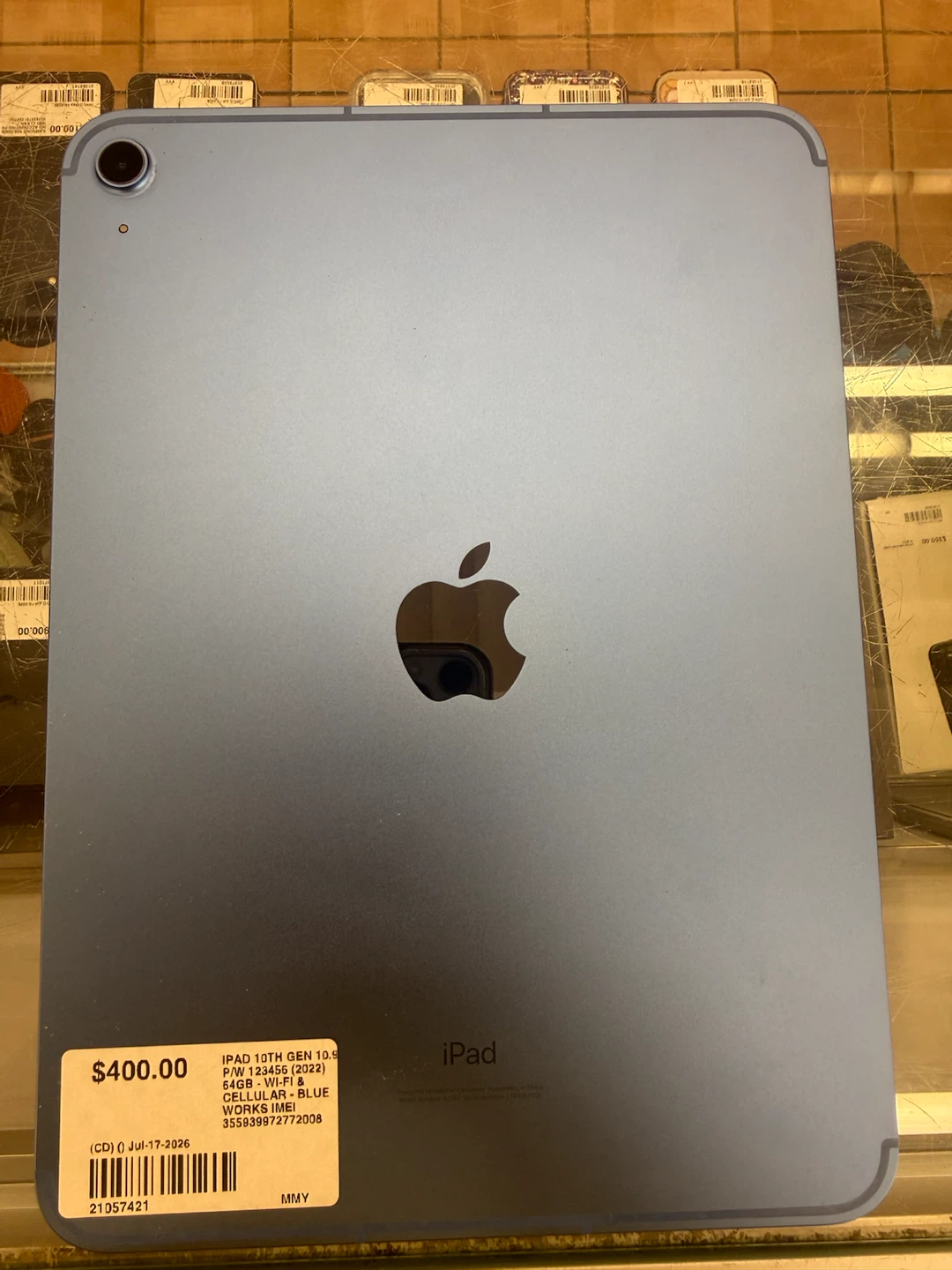 Apple iPad 10th Gen 10.9" Cellular Blue