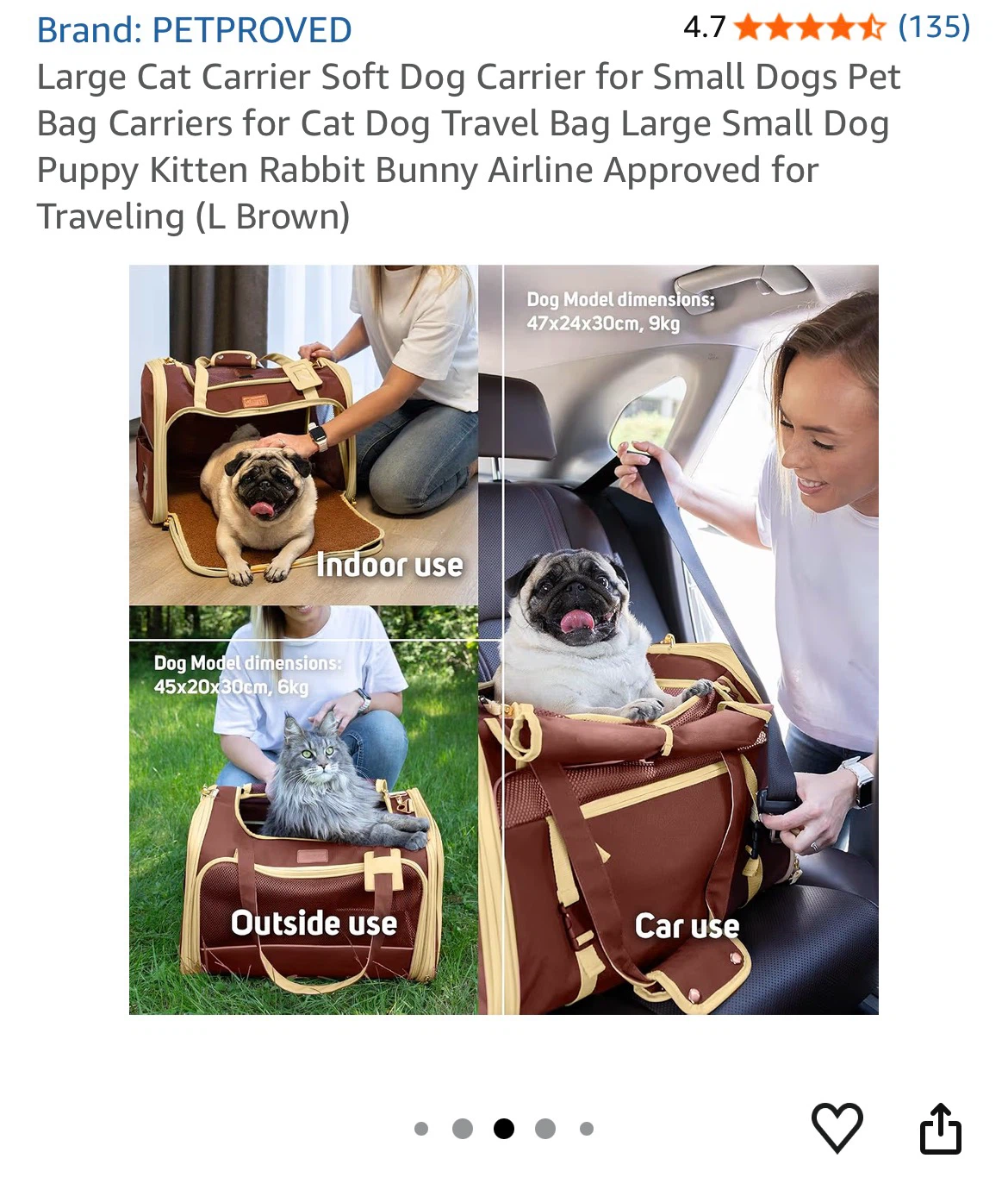 Large Pet Carrier Bag - photo 4