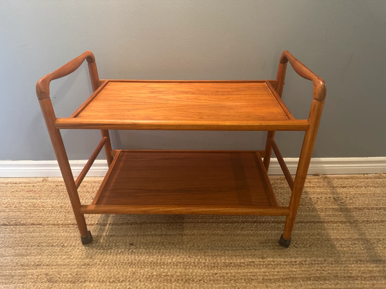 MCM Danish Teak Bar/Server Cart