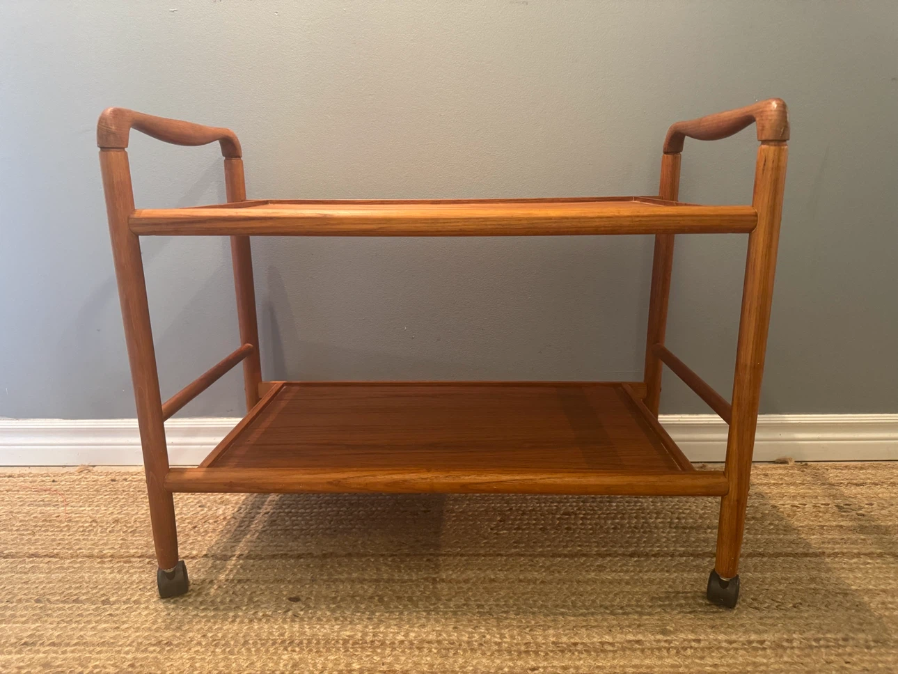 MCM Danish Teak Bar/Server Cart - photo 2