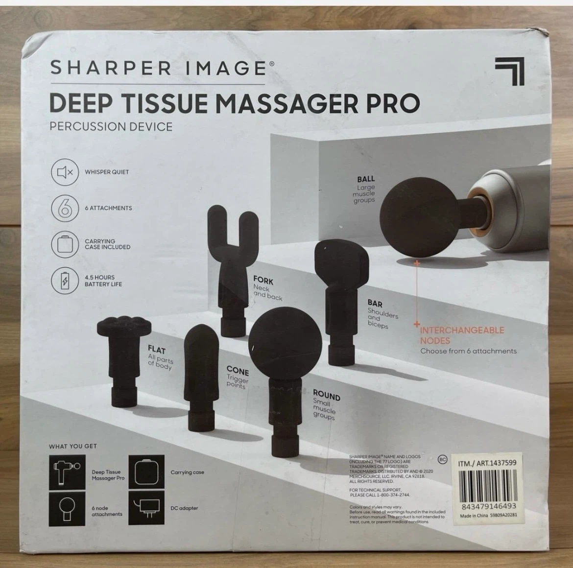 Sharper Image Deep Tissue Massager Pro Percussion Device - photo 3