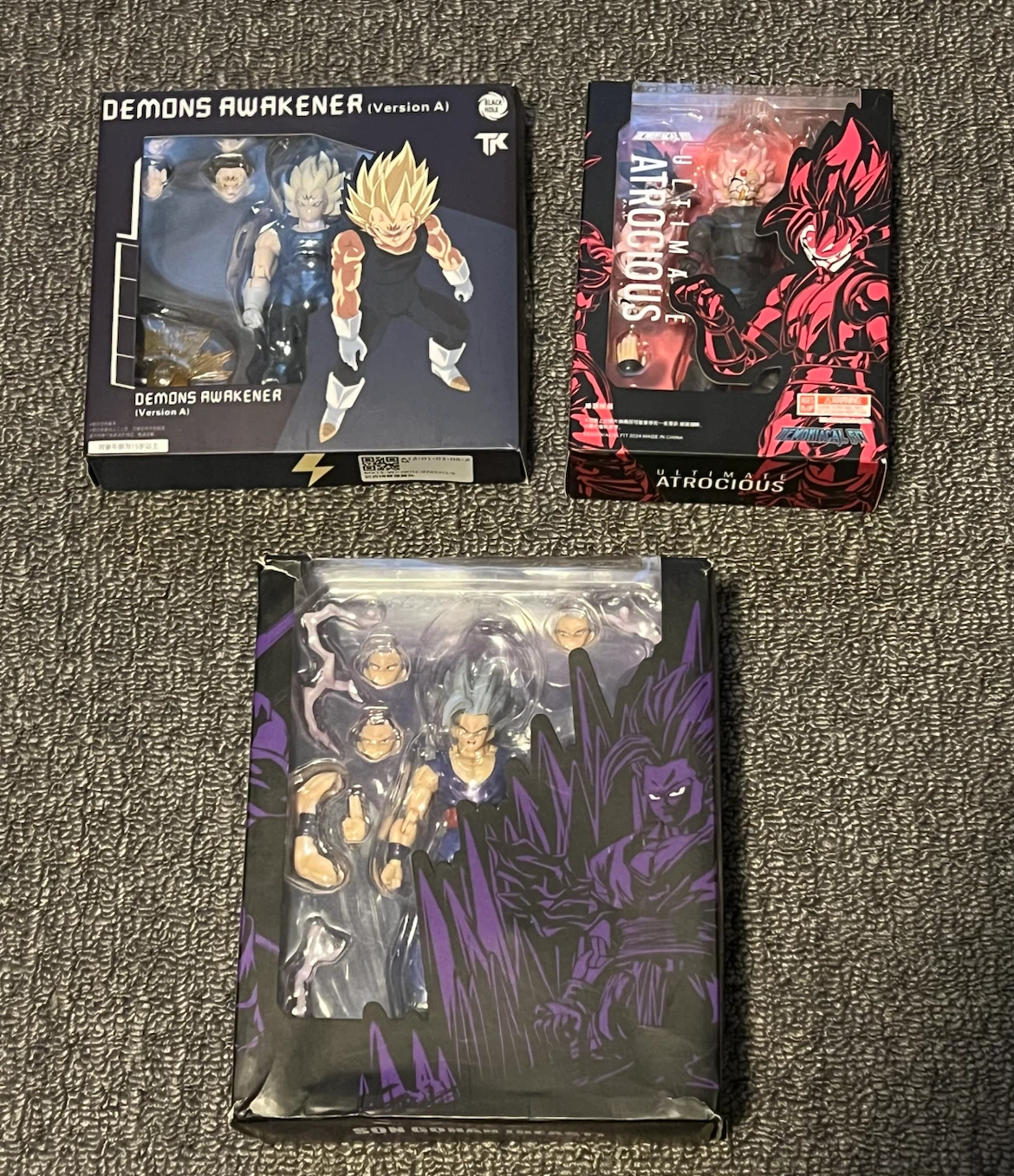 Lot of 3 Dragon Ball Z Figures