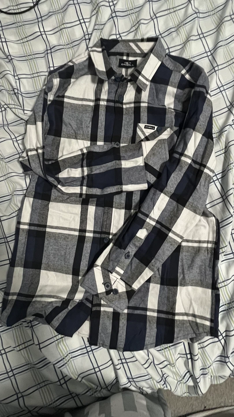 O'Neill Plaid Flannel Button-Up Shirt