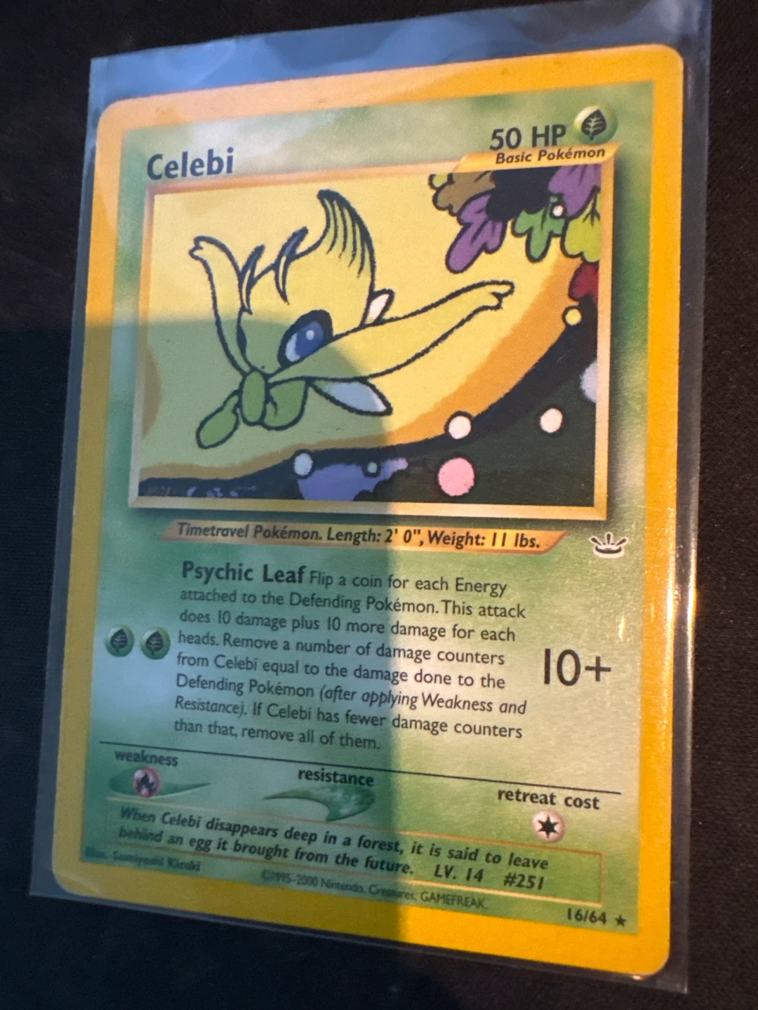 Pokemon Celebi Neo Revelation Card 16/64