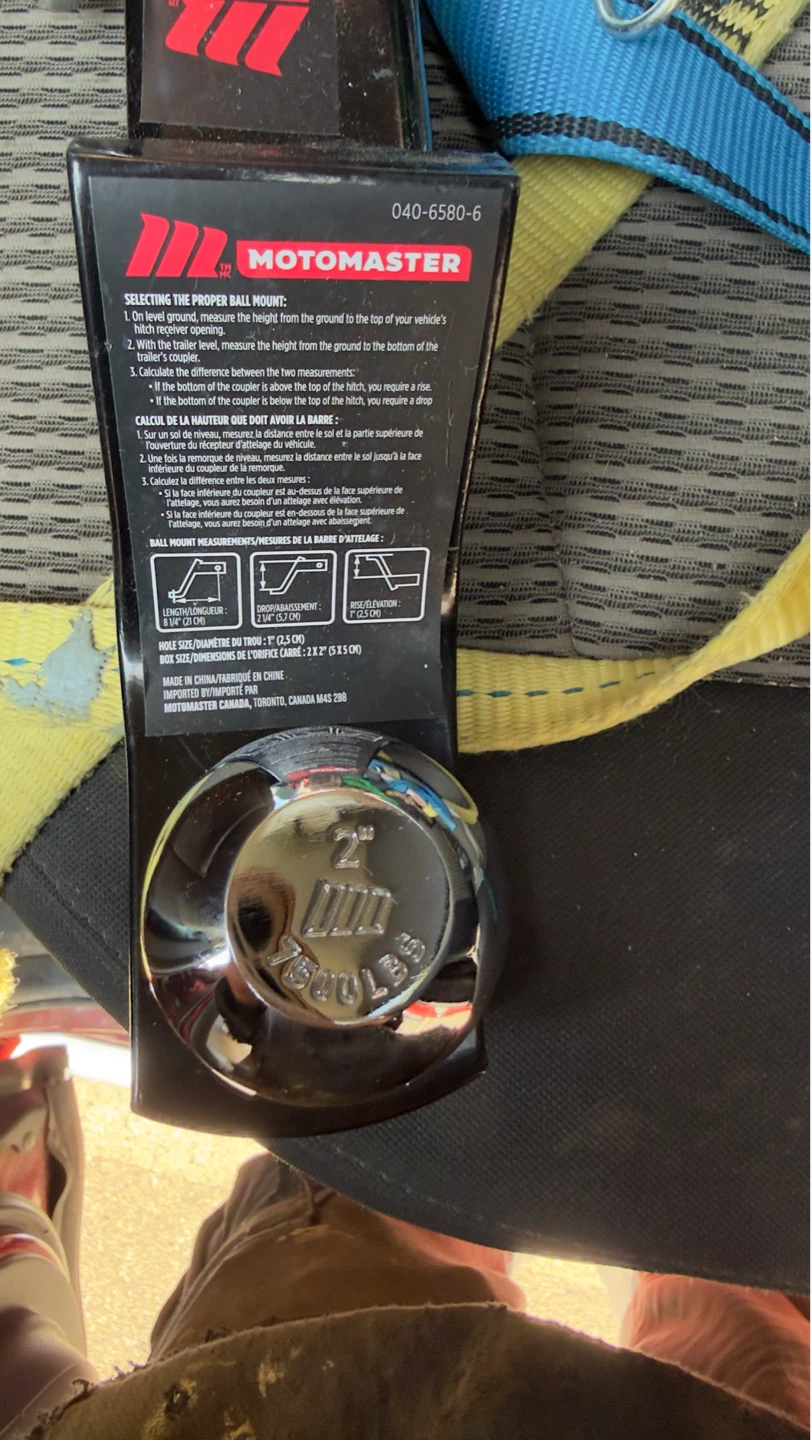 Motomaster 2" Trailer Ball Mount