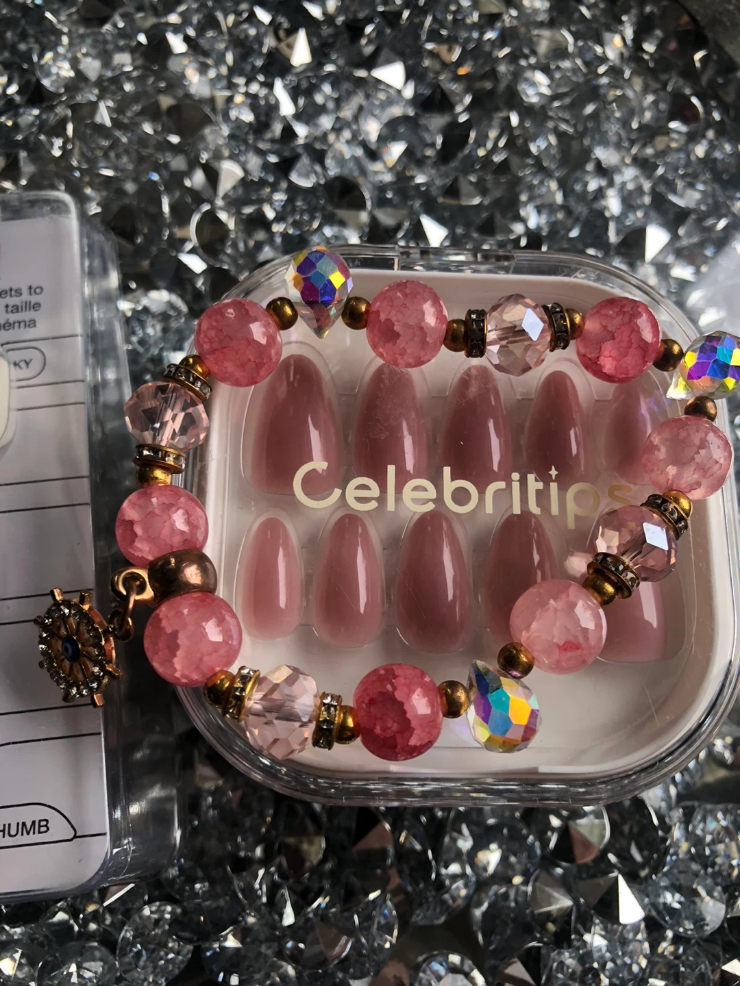 NEW OPI & Celebritees Press-On Nails Set with Bracelet - photo 4
