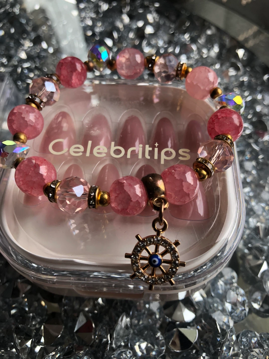 NEW OPI & Celebritees Press-On Nails Set with Bracelet - photo 3