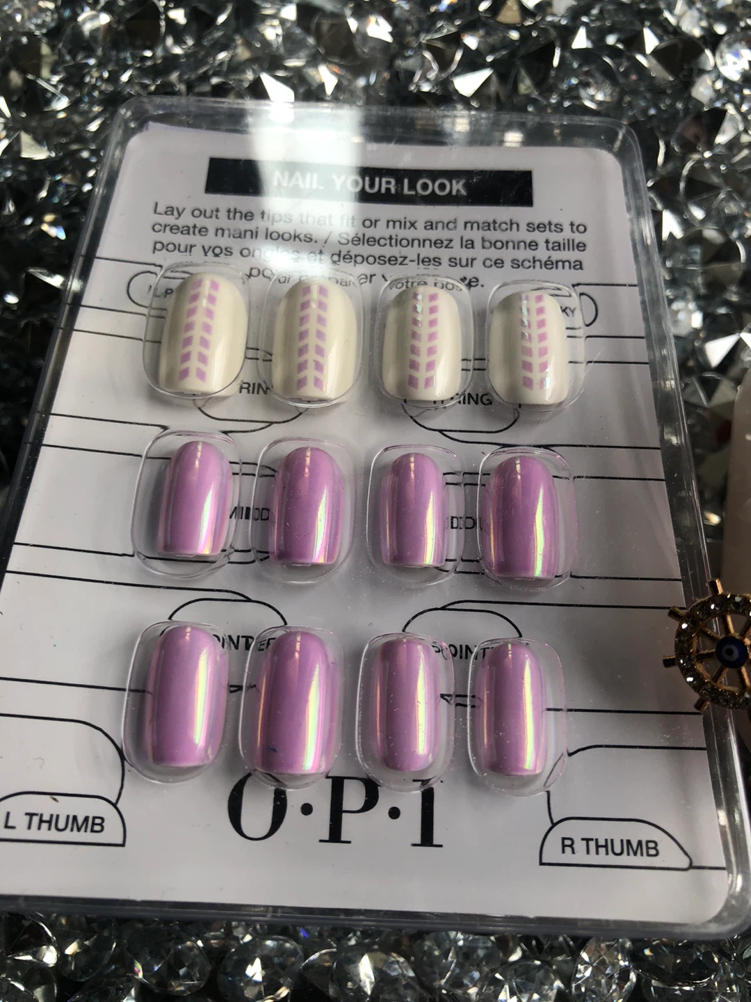 NEW OPI & Celebritees Press-On Nails Set with Bracelet - photo 2