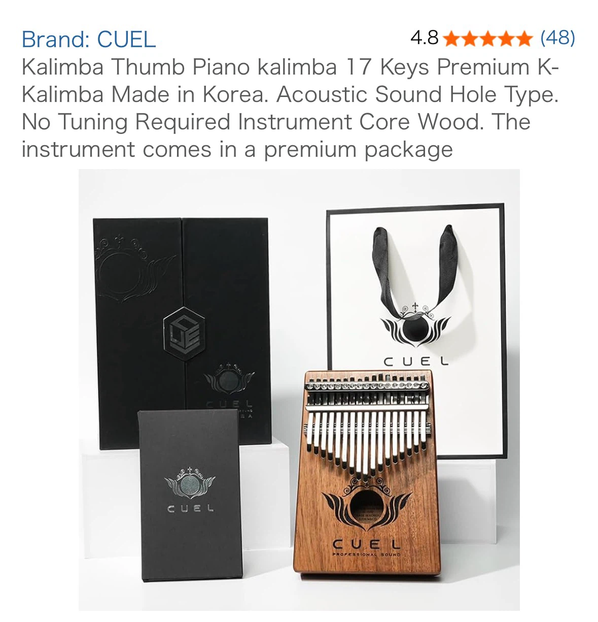 CUEL 17 Key Kalimba Thumb Piano - photo 3