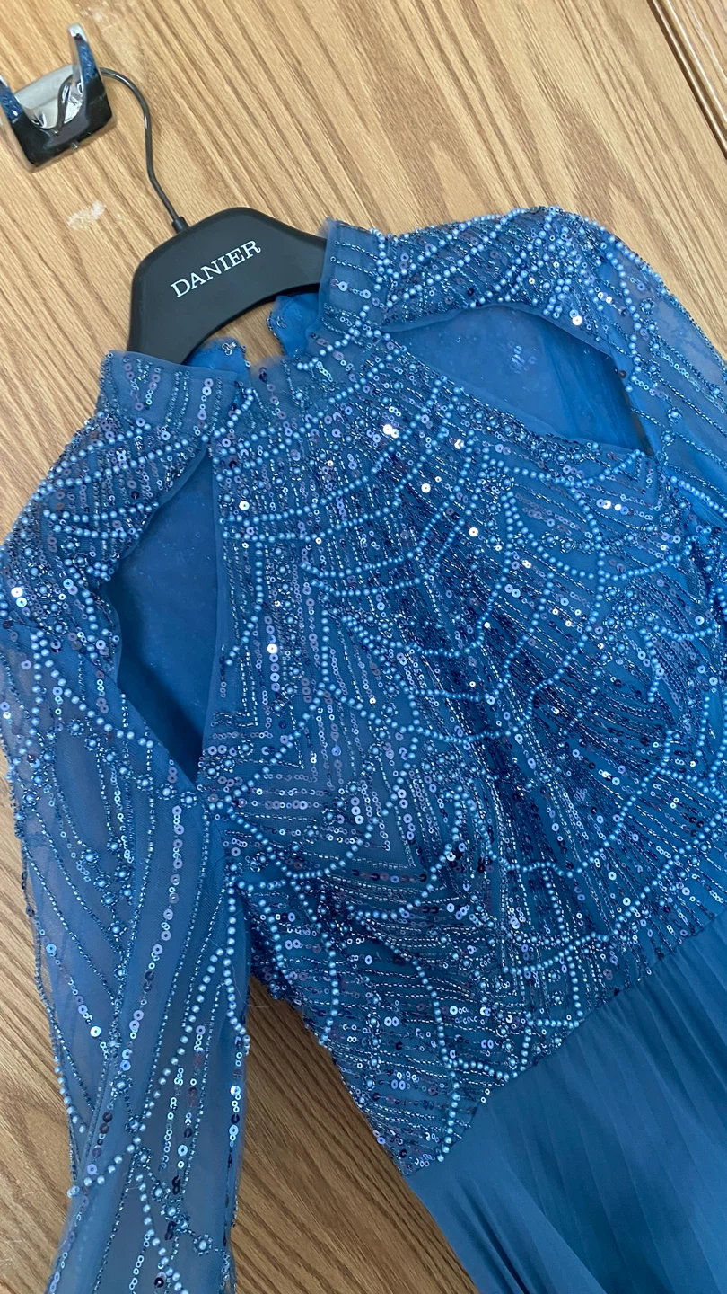 Danier Blue Beaded dress - photo 2