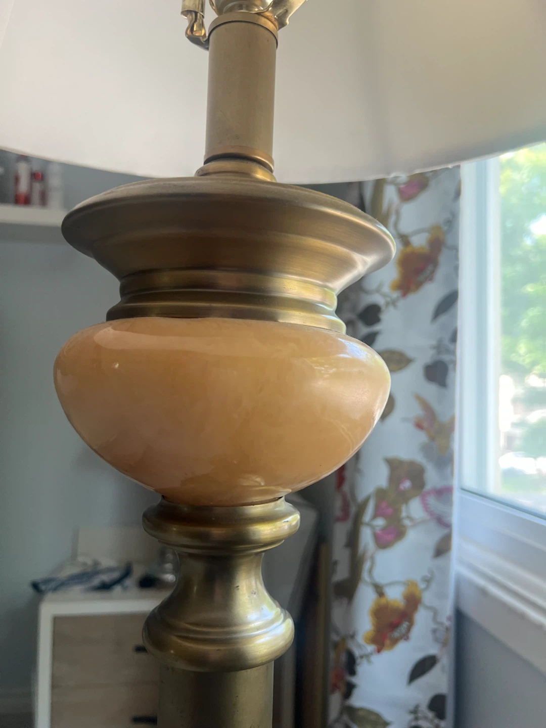 Vintage Floor Lamp with Tan Shade - photo 5