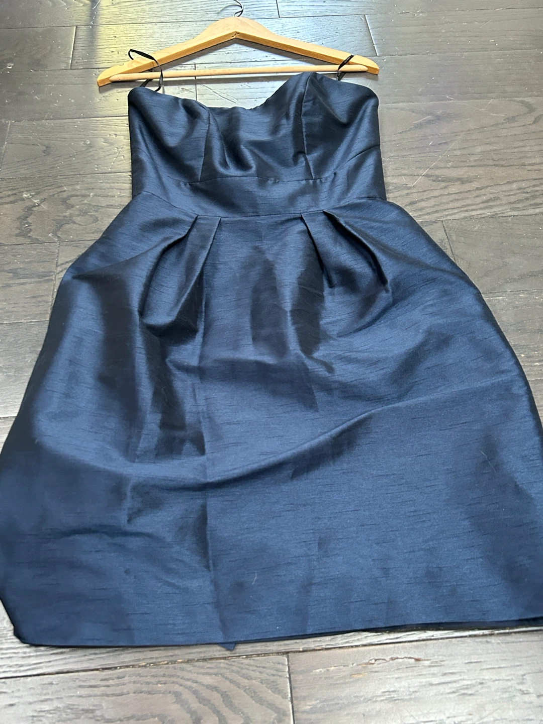 Alfred Sung navy blue strapless dress size 8