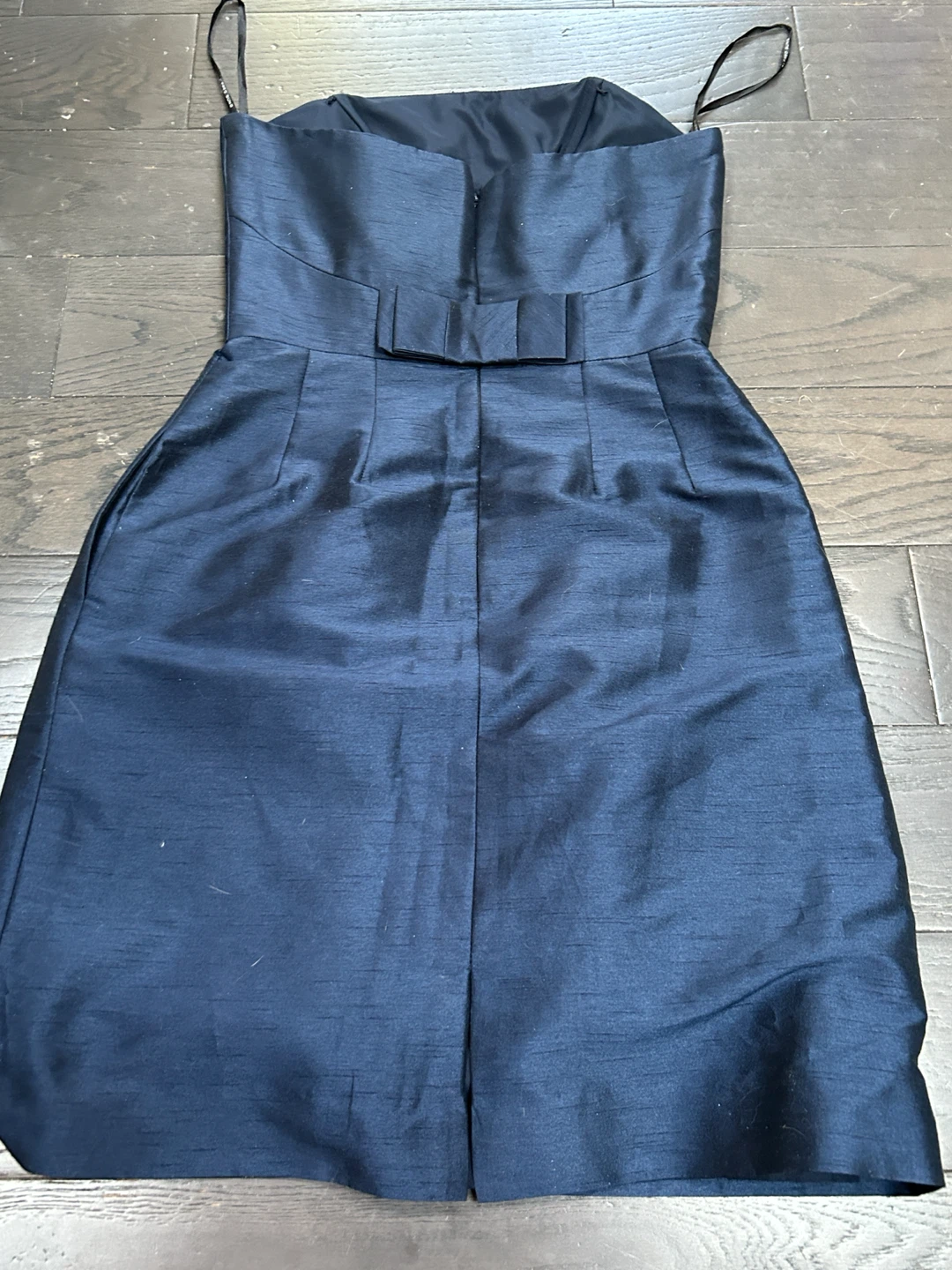 Alfred Sung navy blue strapless dress size 8 - photo 3