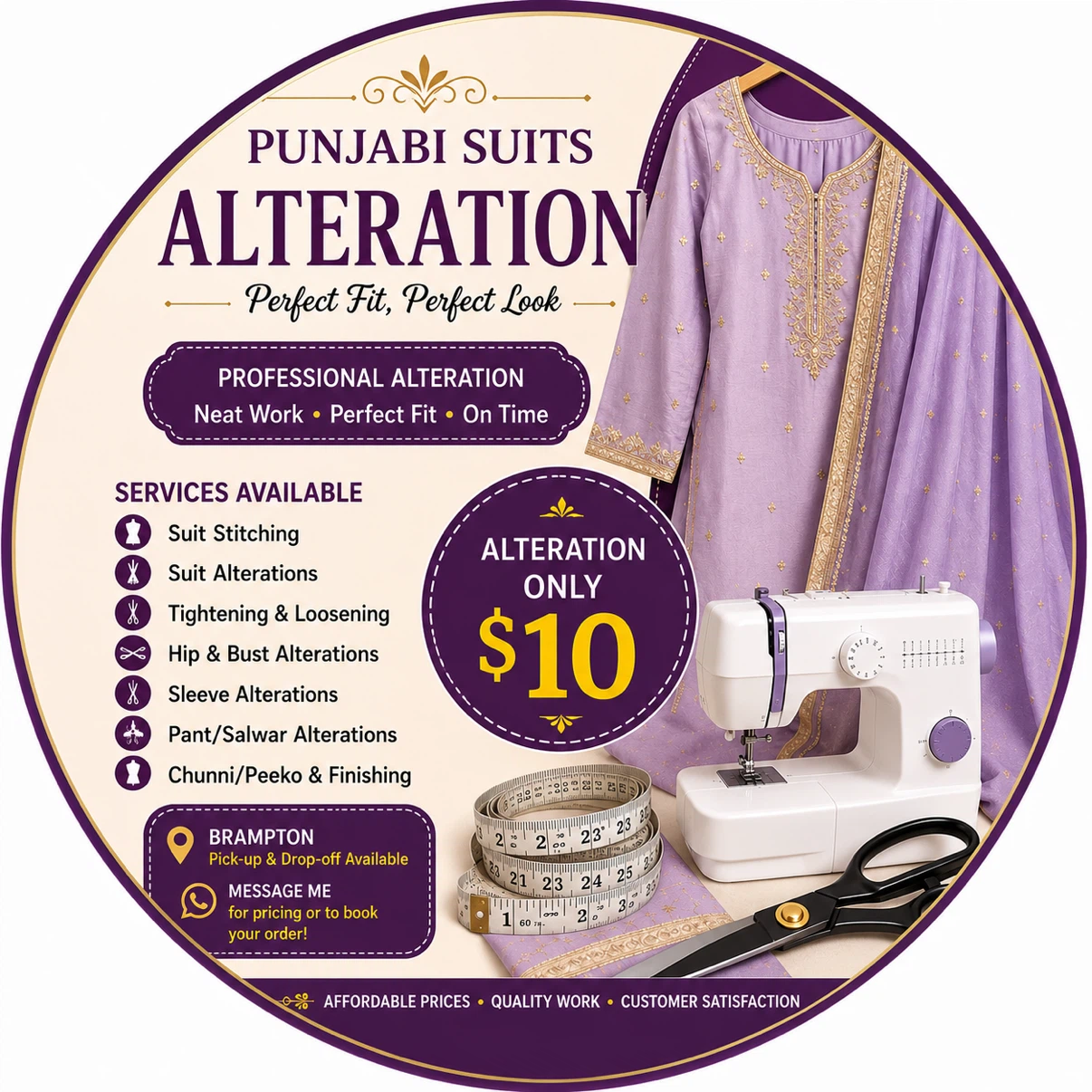 Punjabi Suits Alteration Services