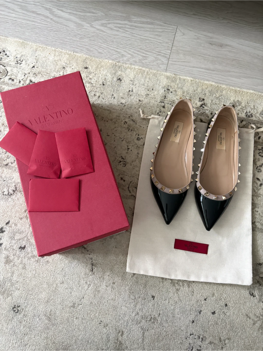 Valentino Garavani Rockstud Ballerina Flats