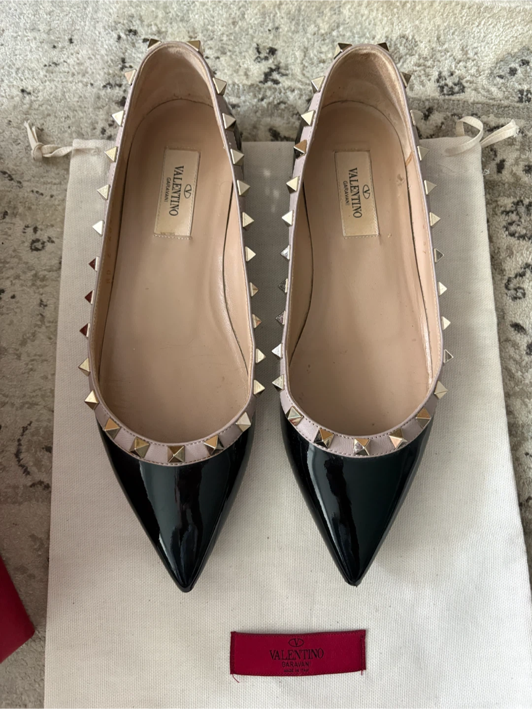 Valentino Garavani Rockstud Ballerina Flats - photo 2