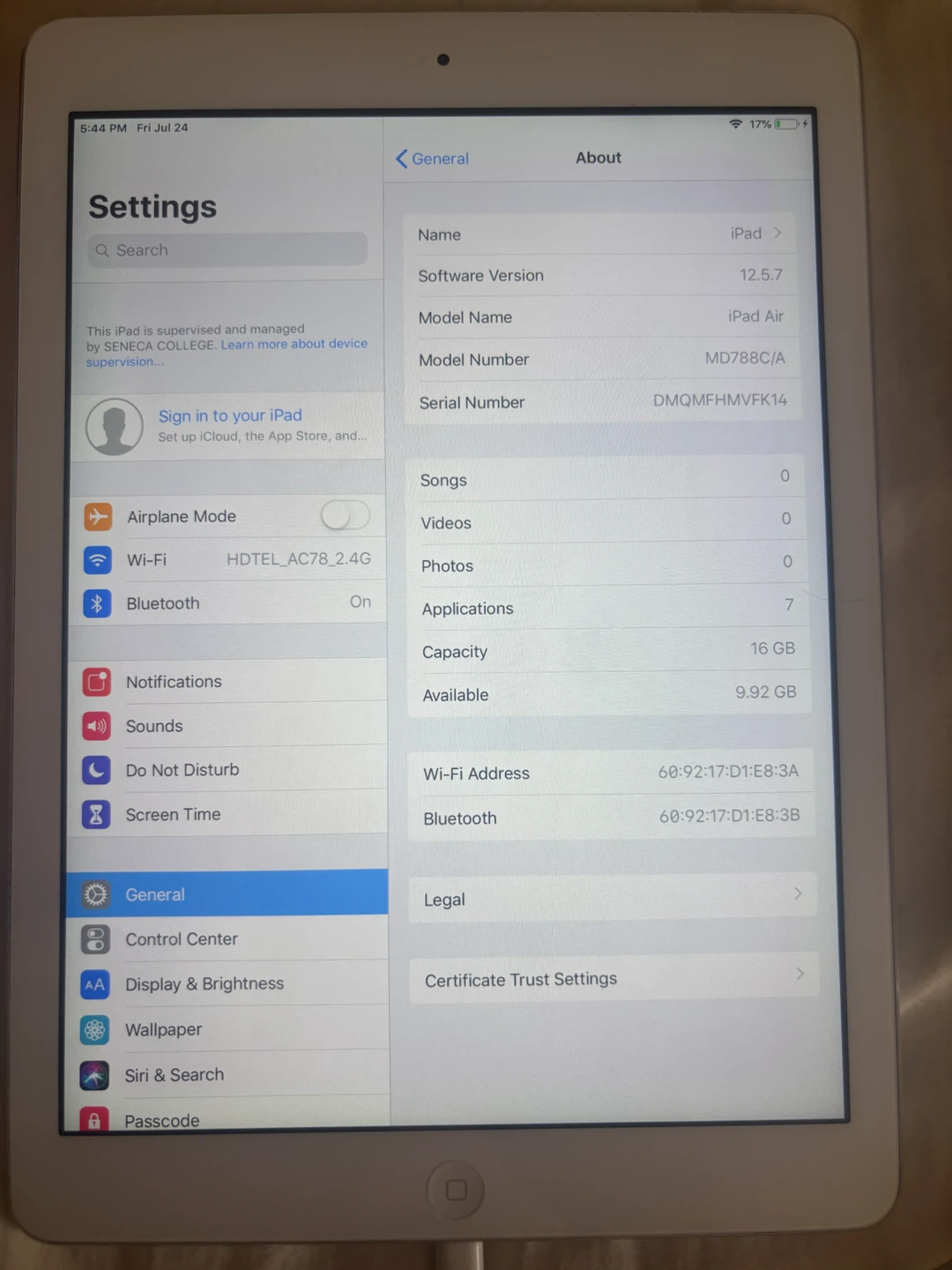 Apple iPad Air (1th Gen) 16 GB Silver - photo 3