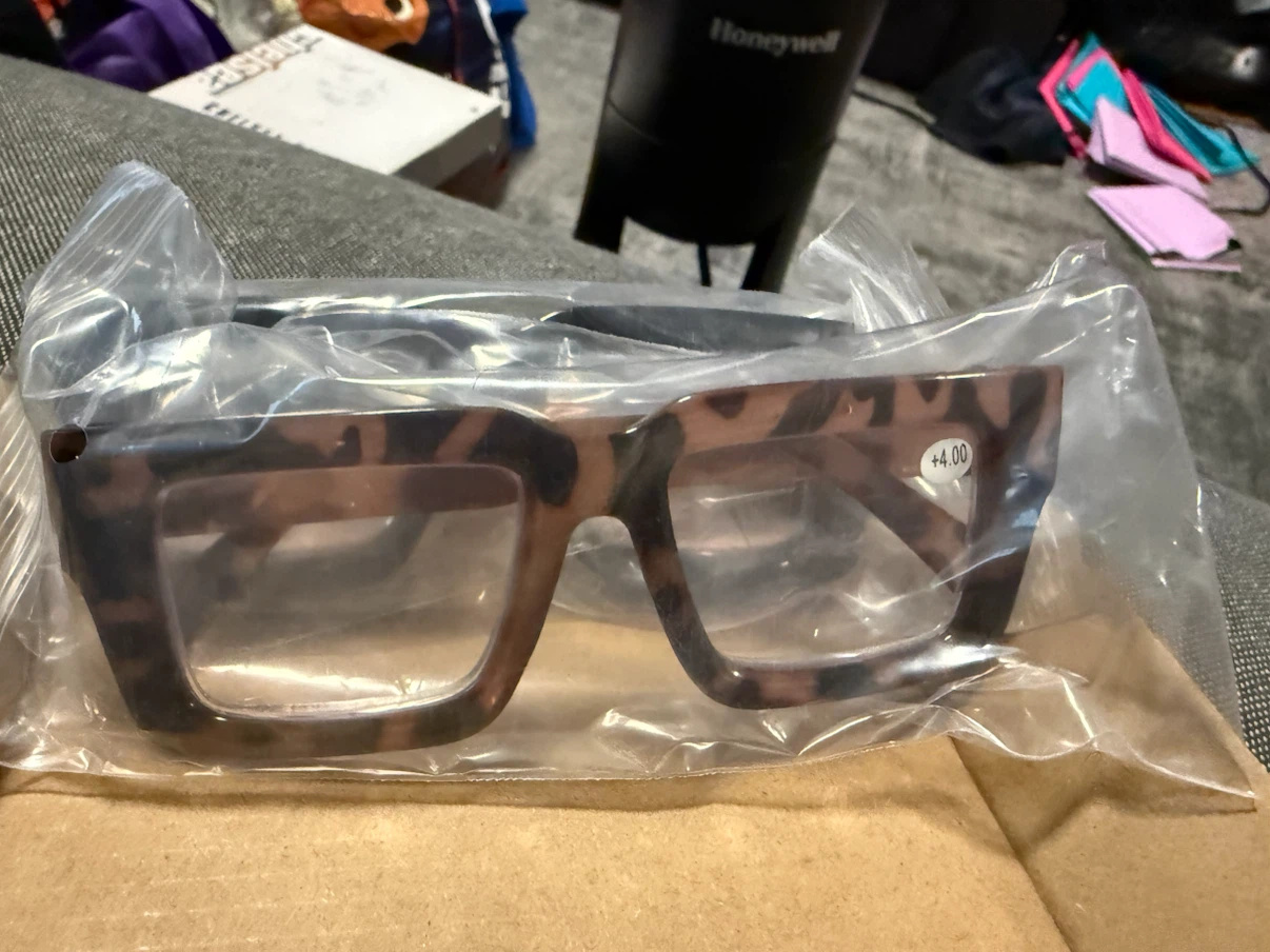 3 Pairs Reading Glasses +4.00 Diopter Anti Blue Light Lens - photo 5