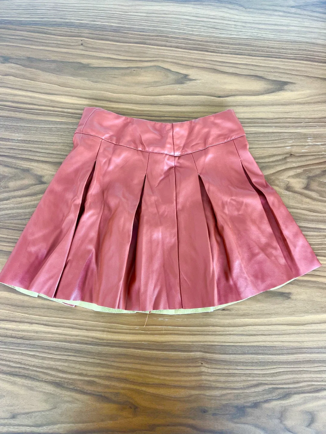 Faux Leather brown skirt