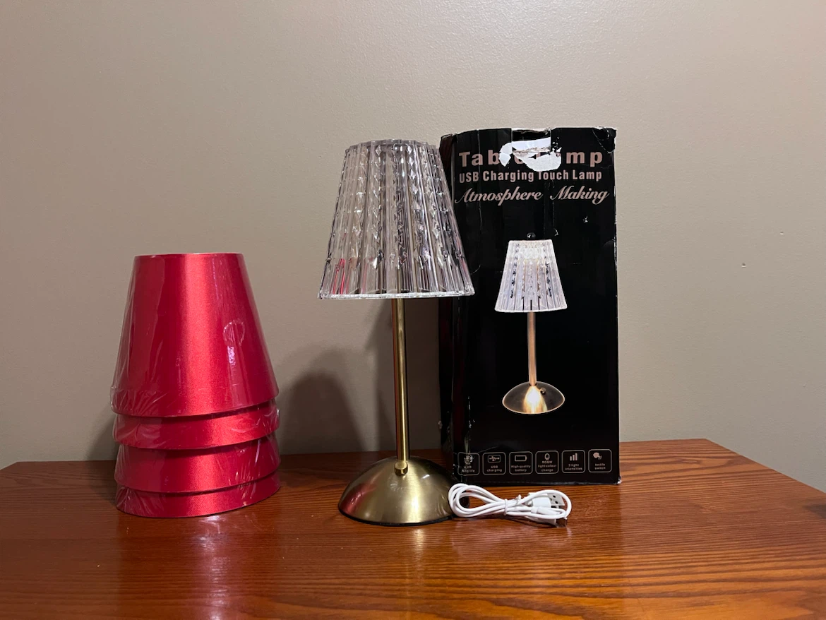 LAMPSHADES AND LED CORDLESS TOUCH LAMP