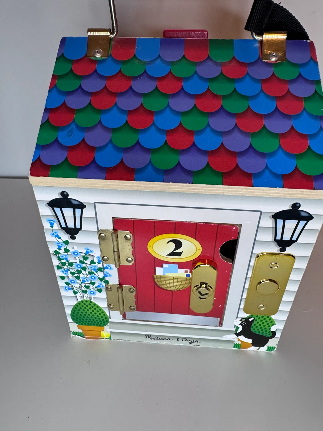 Melissa & Doug Wooden Activity House, includes new batteries - photo 3