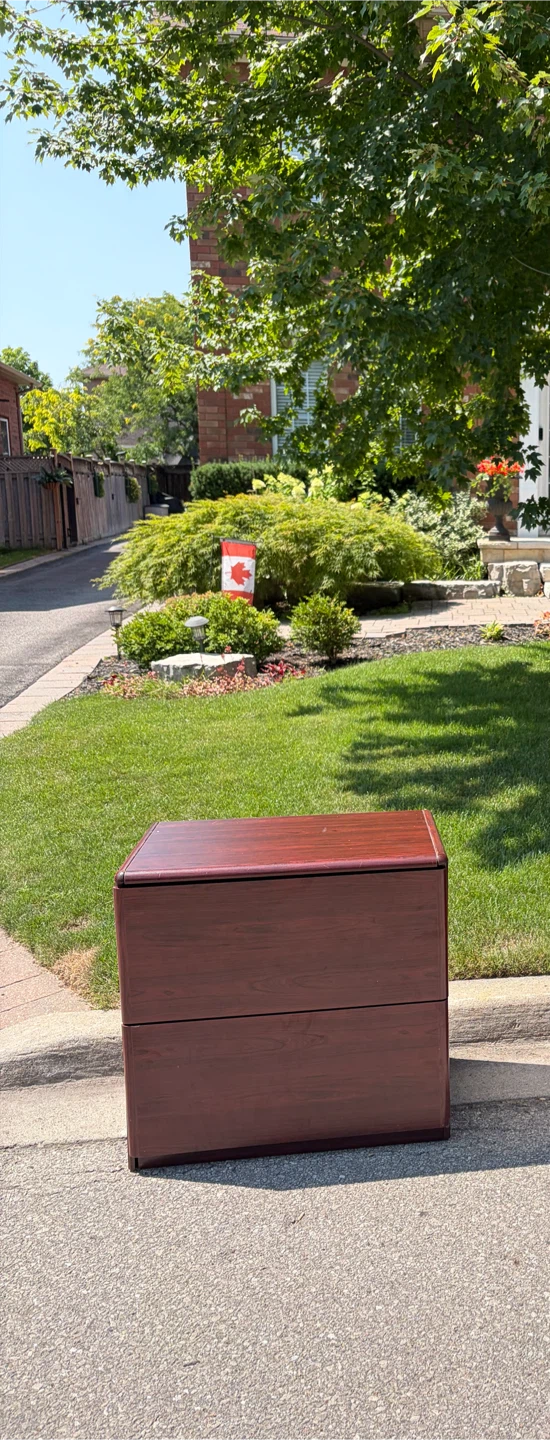 FREE — One Wood Filing Cabinet