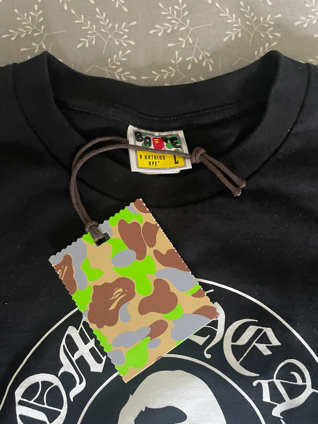 A Bathing Ape x Chrome Hearts T-Shirt Black Size L - photo 3